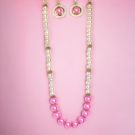pink faux Pearl jewellery set