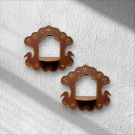 royal palace jharokha style wooden deepam stand hanging on wall 
