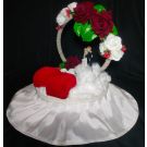 Couple Engagement Ring Platter (White,Red)