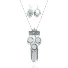 Oxidized Jewellery Set with Mirror Work | Mirror Work Jewellery Set