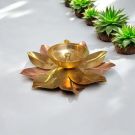 Copper Lotus Shape Akhand Jyot Diya (1.5x4-inches)