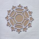 MDF rangoli stencil - diya design rangoli board