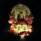 Handmade Customized Hoop Art Embroidery Engagement Ring Platter with Light