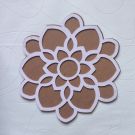 floral MDF rangoli board - rangoli stencil