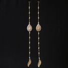 Metal Leaf & Pearl Door Side Hangings - Half Size