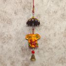 Premium Terracotta Wind Chime Door Latkan | Ganesha Wall Hanging