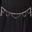 Knotted Pearl Toran with Bells and Beaded Accents