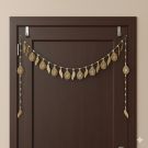 leaf metal toran with side hangings