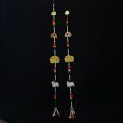 cow pichwai, lotus and pompom door side hangings 