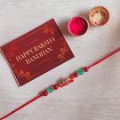 Handmade Red Car Kids Chota Bheem Rakhi | Metal Charm Rakhi 