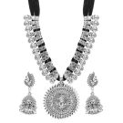 German Silver Oxidised Necklace Set For Women & Girls