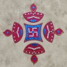 Handcrafted Swastik & Diya Acrylic Rangoli | Ready Rangoli