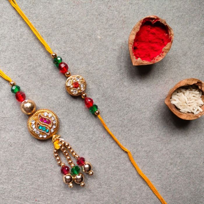 traditional bhaiya bhabhi rakhi set