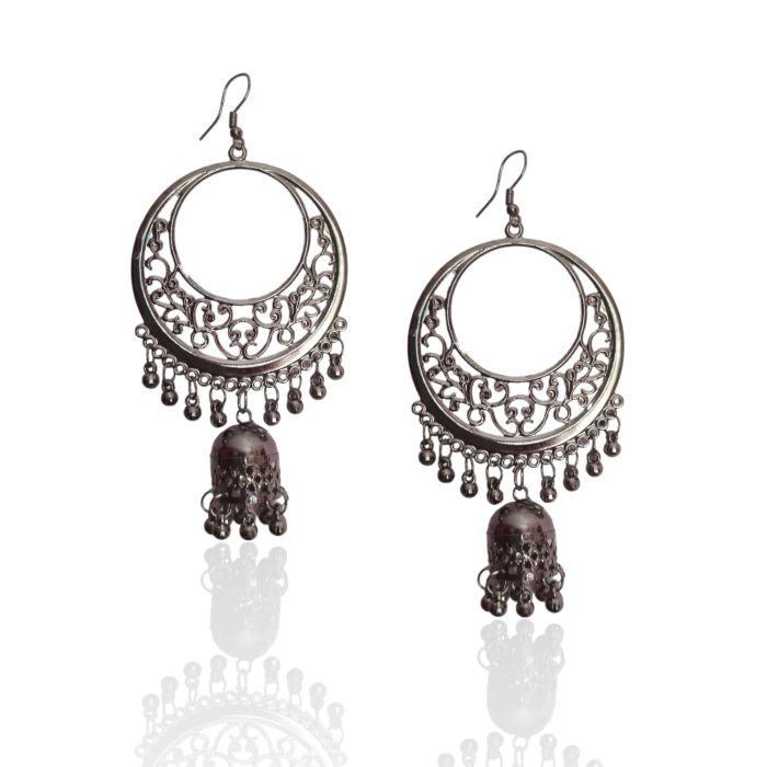 oxidized dangler earrings