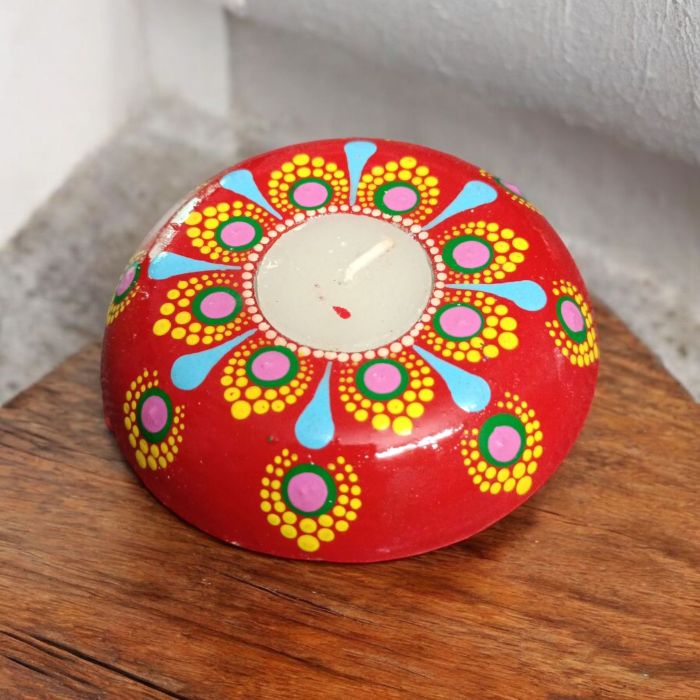Dot Art Festive MDF Tealight Holder - 
