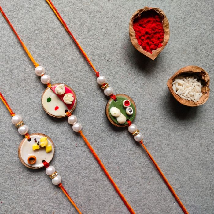 miniature food rakhi - idli rakhi