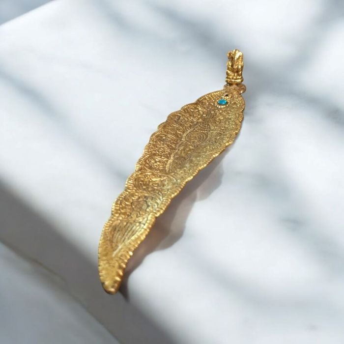 Oxidized Metal Incense Stick Holder Stand - golden