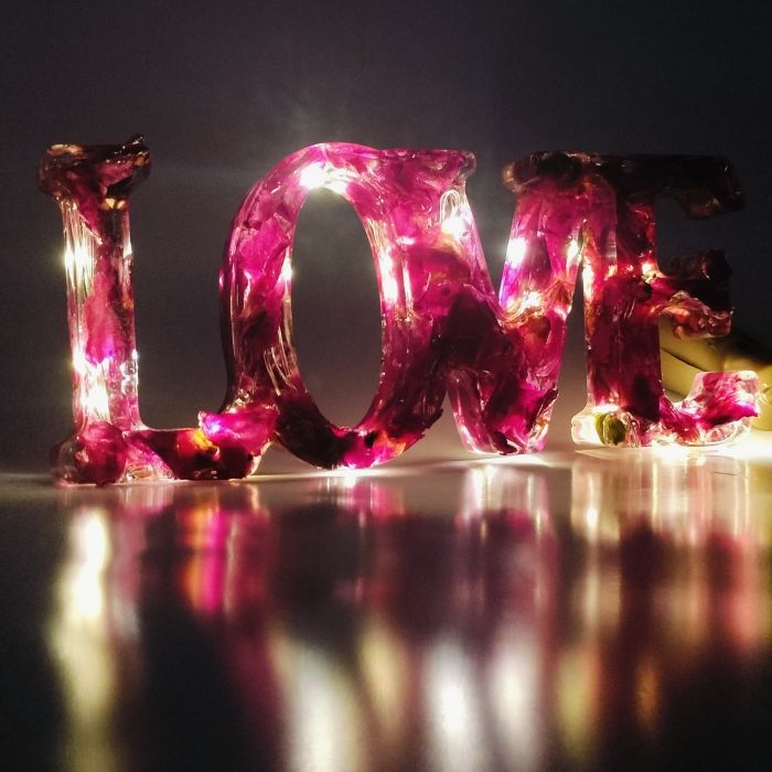Love 3D - Resin Decorative