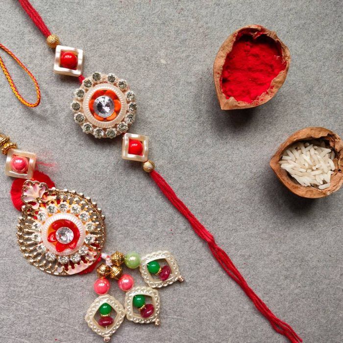 traditional bhaiya rkahi and lumba rakhi for bhabhi