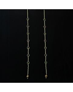parrot and pearl door side hangings - set of 2