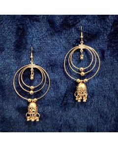 hoop rose gold earrings