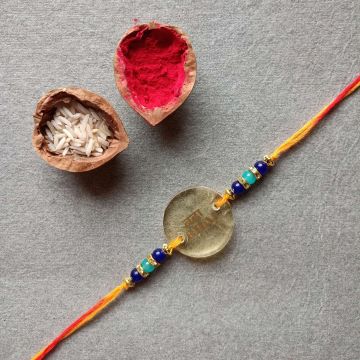 Resin Rakhi for Elder Brother - Transparent