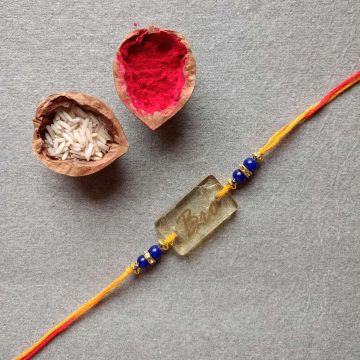 Bro Resin Rakhi for Brother - Rectangle