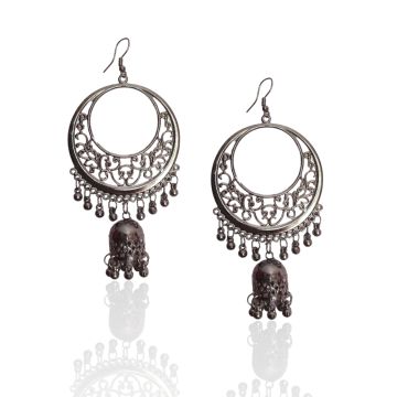 oxidized dangler earrings