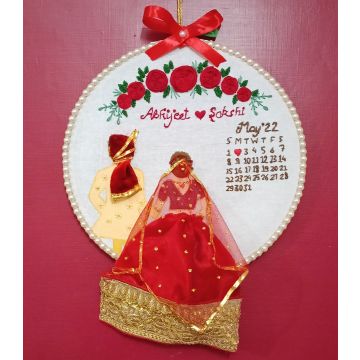 wedding hoop art - front view