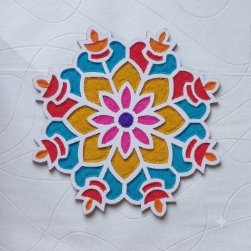 MDF rangoli board - rangoli stencil
