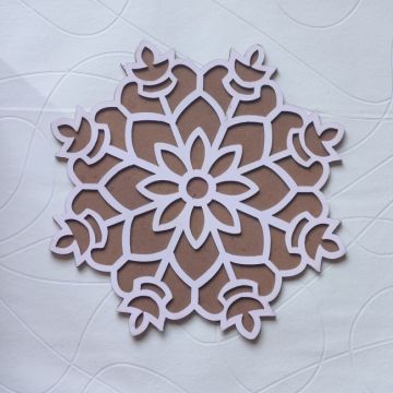 MDF rangoli board - rangoli stencil