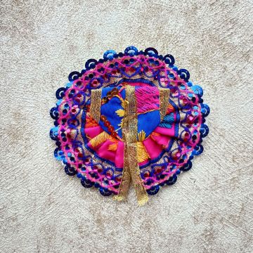 Multicolor Laddu Gopal Dress Size 1 with Crown & Necklace