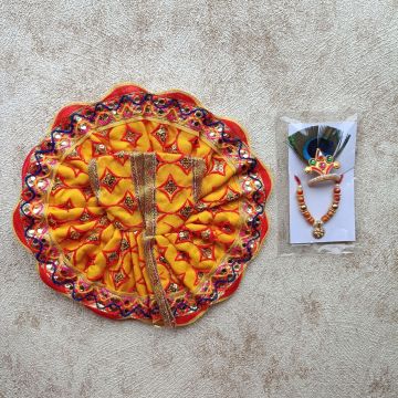 Laddu Gopal Dress Size 2 with Jewellery