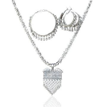 oxidised jewellery set for women with bangles