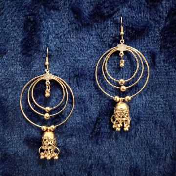 hoop rose gold earrings