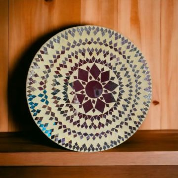 round mosaic art for home decor 