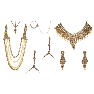 Bridal Jewellery Set for Women| Kundan and Pearl Bridal Set