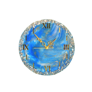 Round Resin Wall Clock for Home- 12*12 inches 