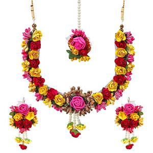 Flower Jewellery Set for Haldi for Bridal (Mehandi/Haldi)