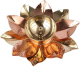 Copper Lotus Shape Akhand Diya (1.5x4-inches)