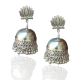 Oxidized Silver Jhumka Earrings