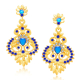 Sukkhi Antique Gold Plated Earrings| Blue